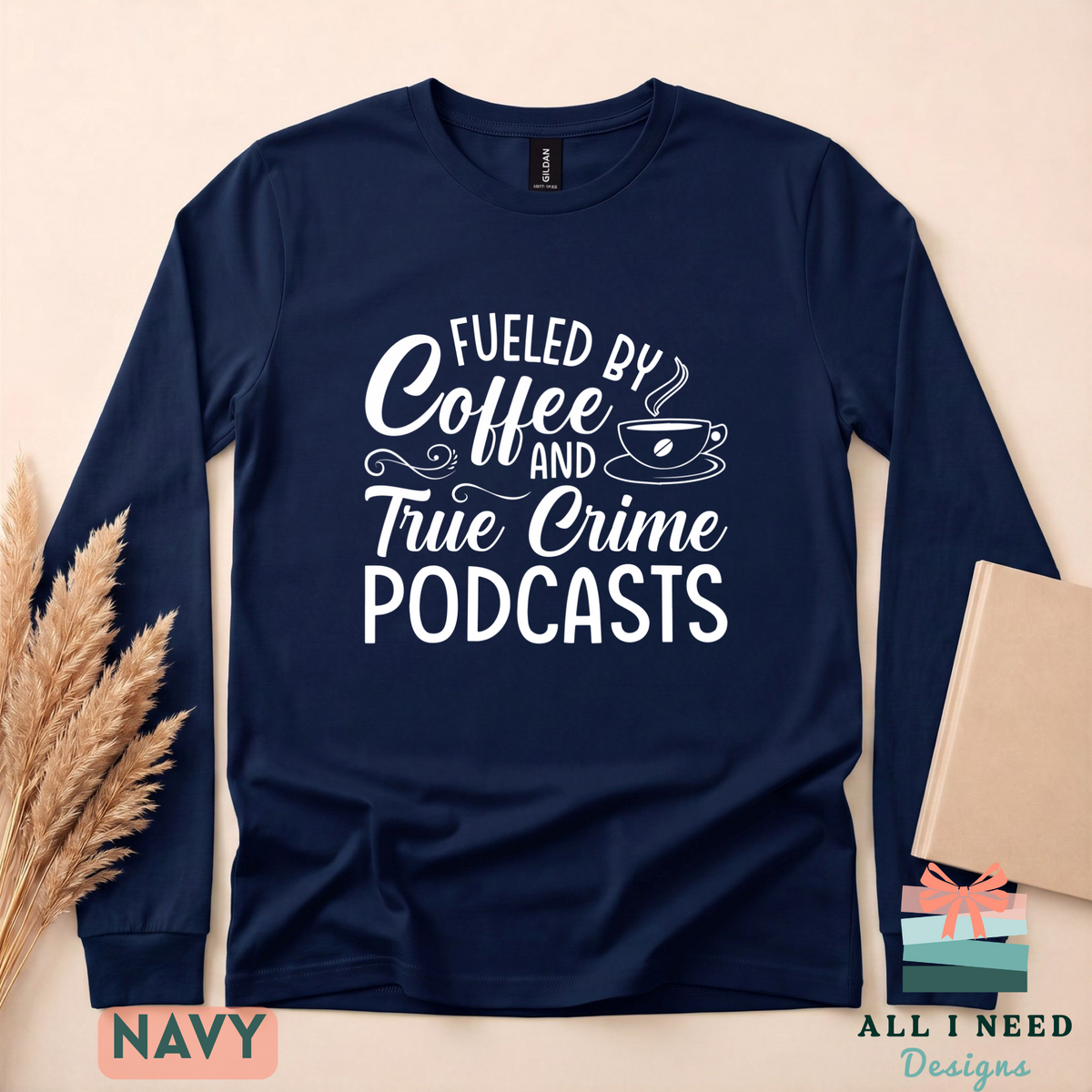 Fueled by Coffee and True Crime Podcasts Unisex Tee, Podcast Lover Shirt