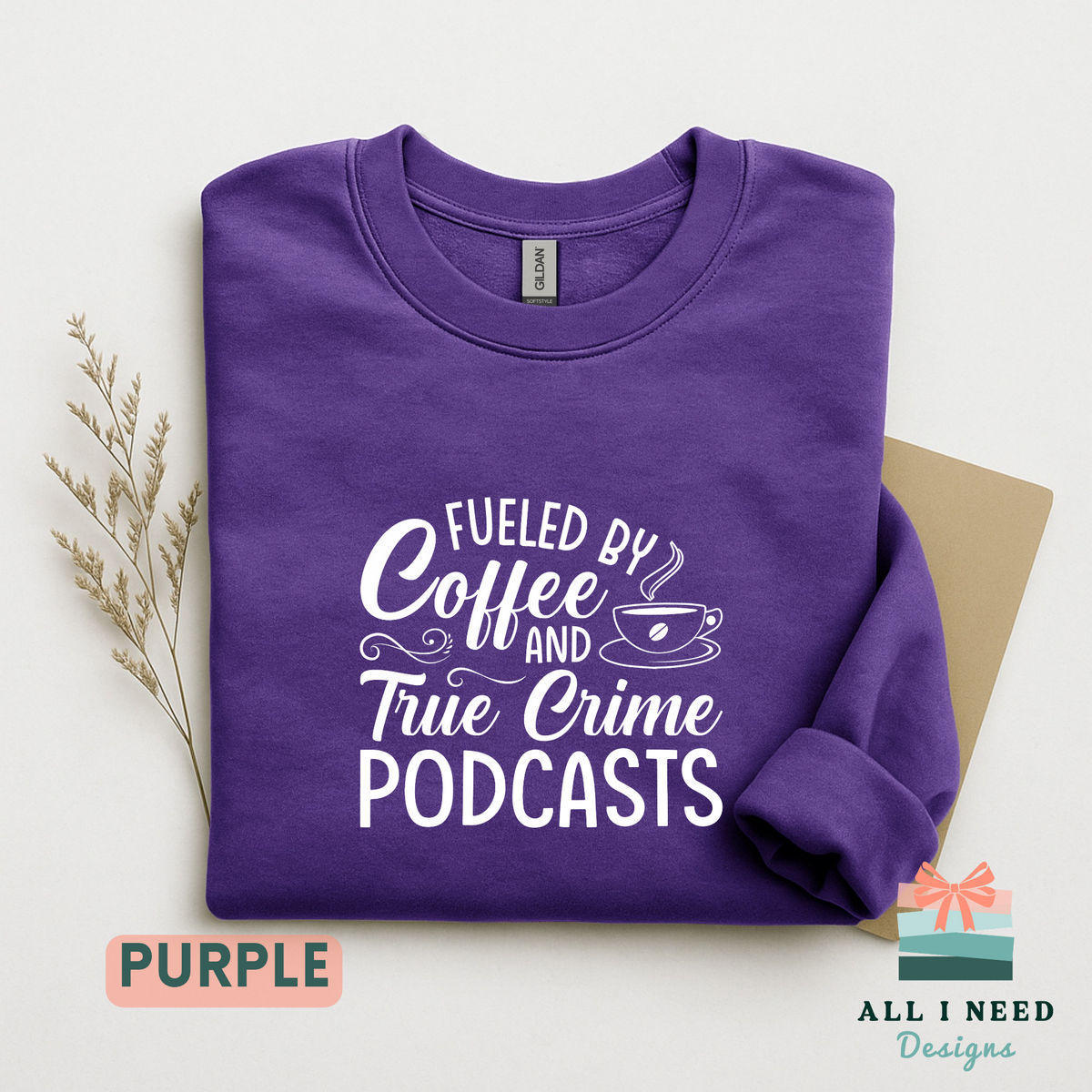 Fueled by Coffee and True Crime Podcasts Unisex Tee, Podcast Lover Shirt