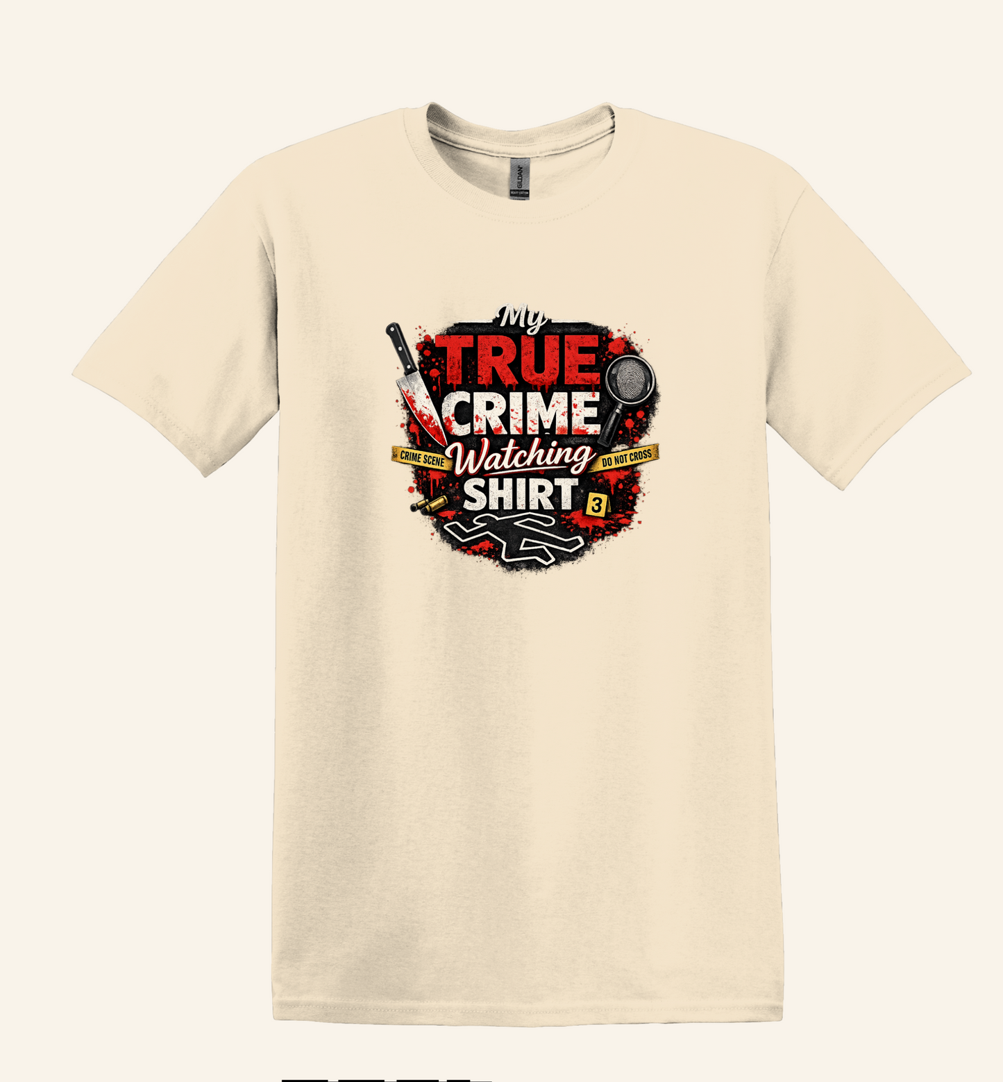 True Crime Watching Shirt, Unisex Binge Watch Top, TV Marathon Graphic Tee