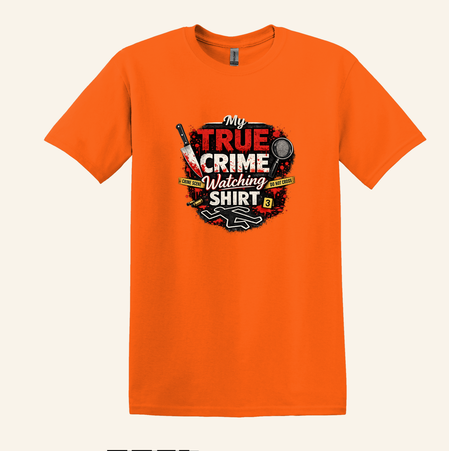 True Crime Watching Shirt, Unisex Binge Watch Top, TV Marathon Graphic Tee