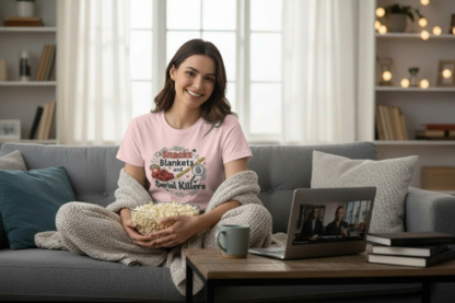 Snacks, Blankets, and Serial Killers T-shirt