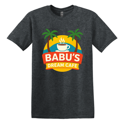 Babu's Dream Cafe Retro T-Shirt, 90s Sitcom Inspired Graphic Tee