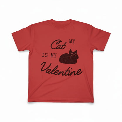 My Cat Is My Valentine T-Shirt – White, Pink, or Red