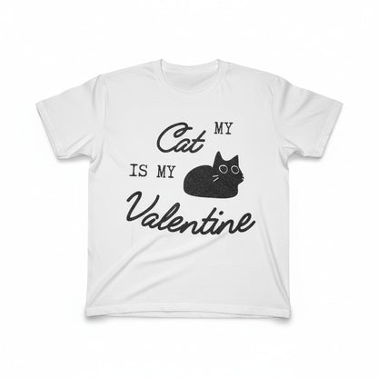 My Cat Is My Valentine T-Shirt – White, Pink, or Red