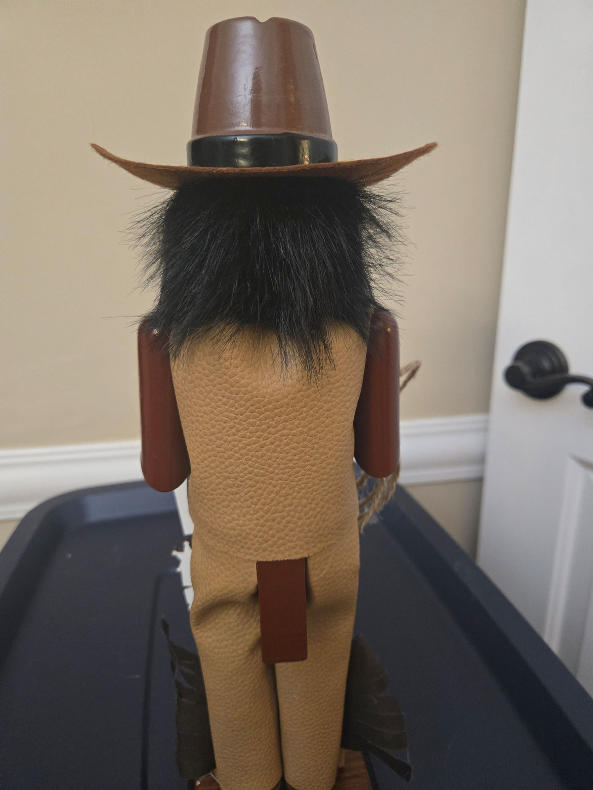14" Western Holiday Figurine, Wild West Nutcracker, Cowboy Statue, Rustic Christmas Accent