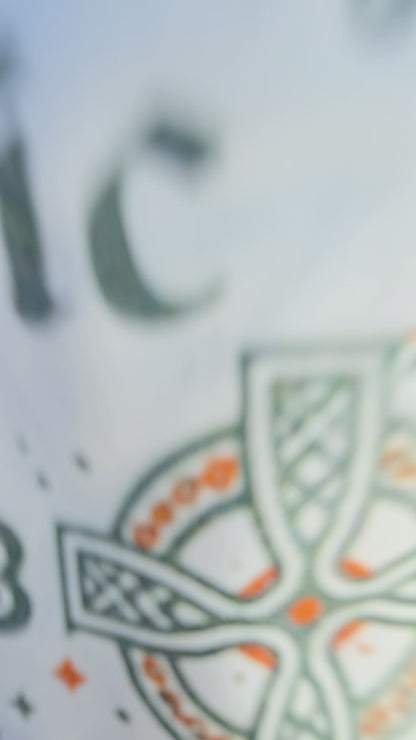 Celtic Roots Catholic Heart T-Shirt, Irish Shamrock Tee